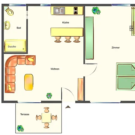 Bungalow Blau Ückeritz